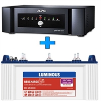 APC BI850SINE 850VA Sine Wave Home UPS + Luminous RC15000 120AH Battery Combo