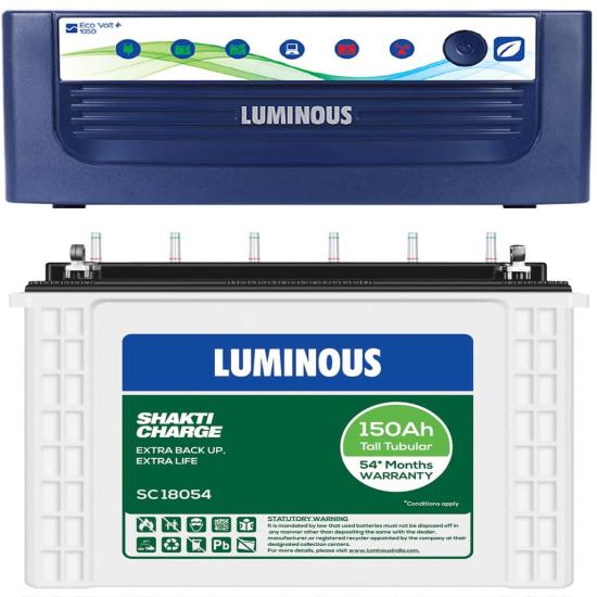 LUMINOUS 1050+ ECO VOLT + SC18054 150AH