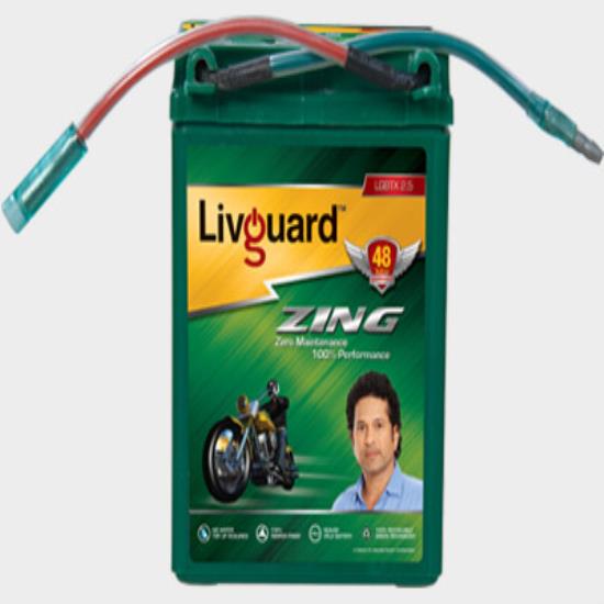 LIVGUARD ZING LGBTX 2.5 TWO WHEELER BATTERY