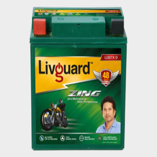 LIVGUARD ZING LGBTX 9 TWO WHEELER BATTERY