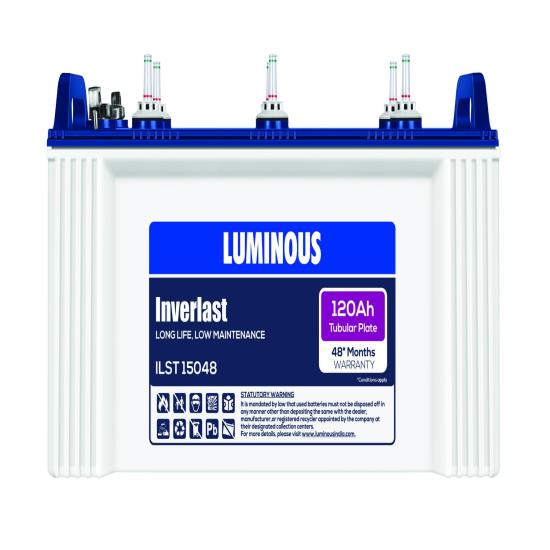 LUMINOUS 120AH TUBULAR BATTERY ILST 15048