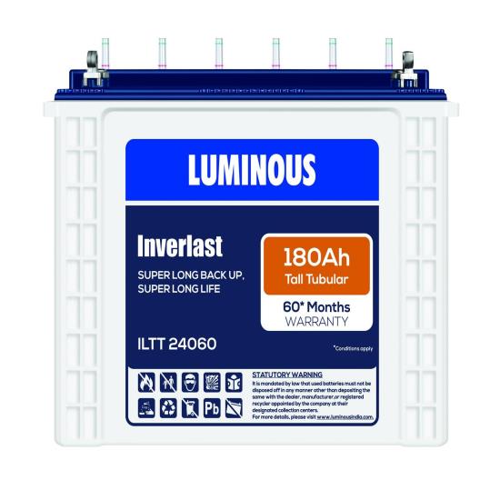 LUMINOUS INVERLAST 18000 PLUS 180AH INVERTER BATTERY