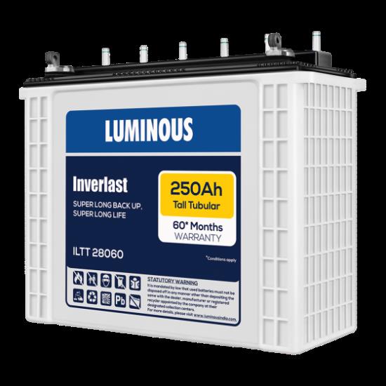 LUMINOUS INVERLAST ILTT 28060 250 AH TALL TUBULAR BATTERY